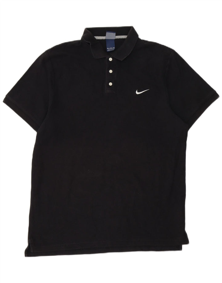 NIKE Poloshirt til mænd 2XL sort bomuld