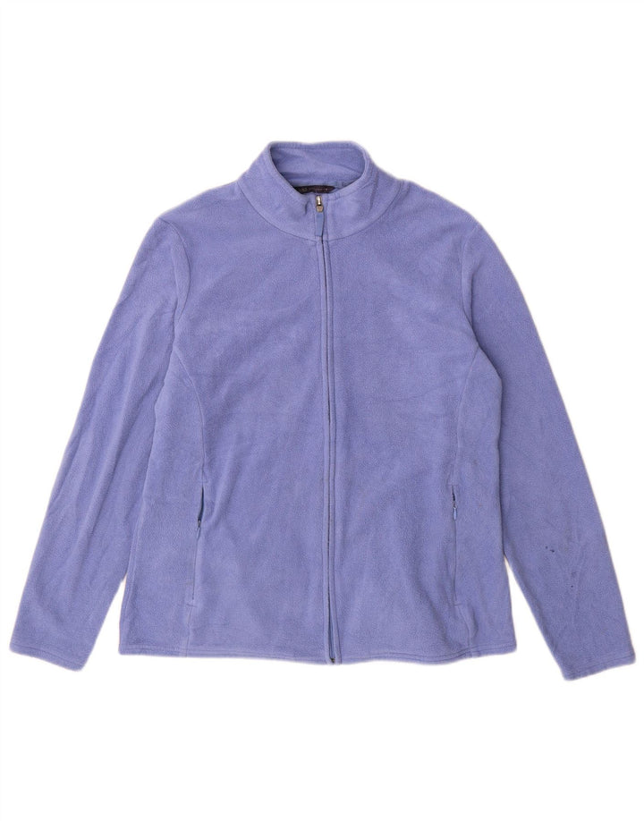 Marks & Spencer Fleecejakke til kvinder UK 16 Stor lilla polyester