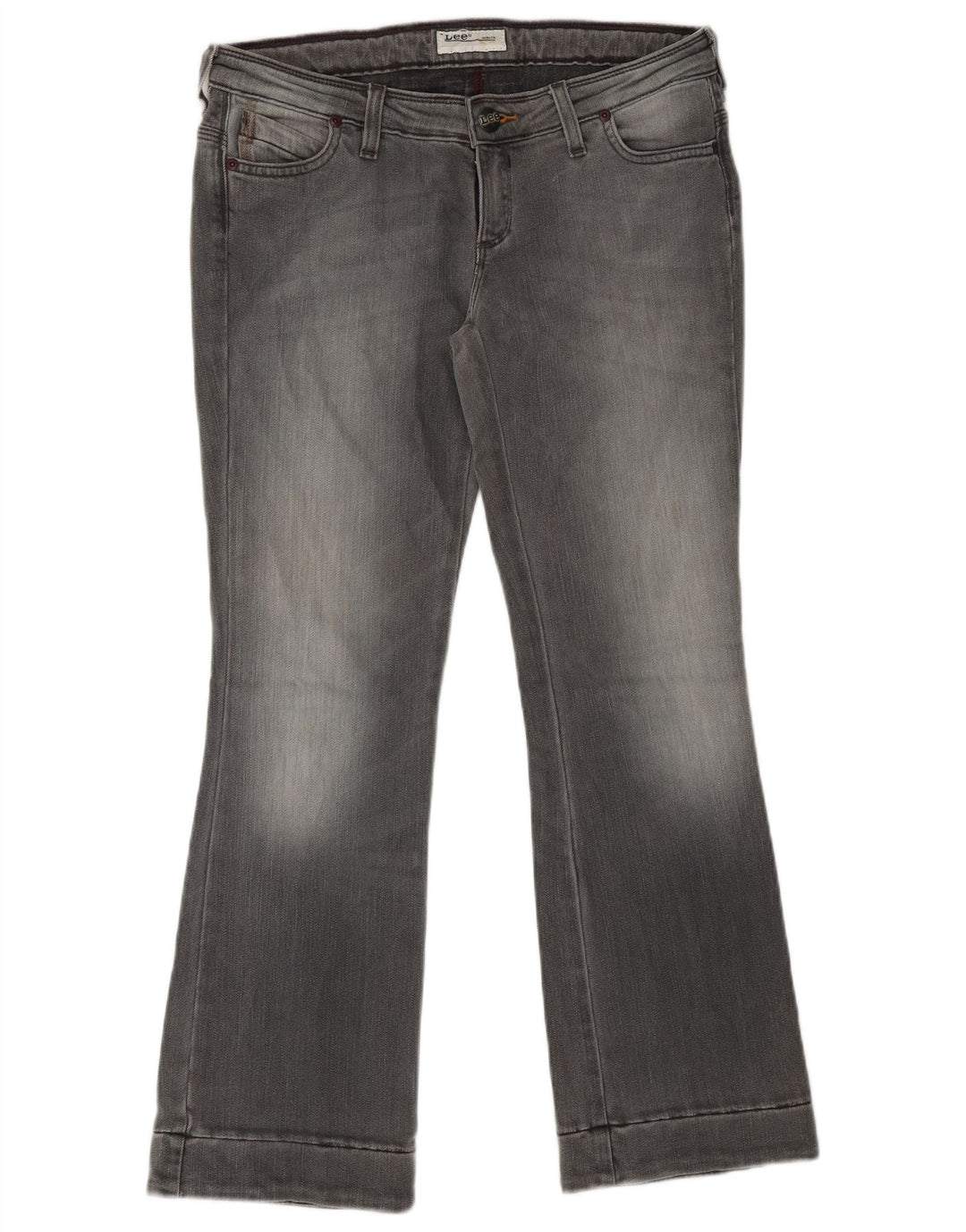 LEE Dame Bliss Crop Bootcut Jeans W29 L28 Grå Bomuld