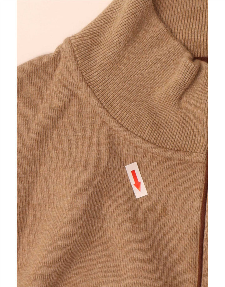 Gant herre lynlås-hals sweater 3XL brun bomuld