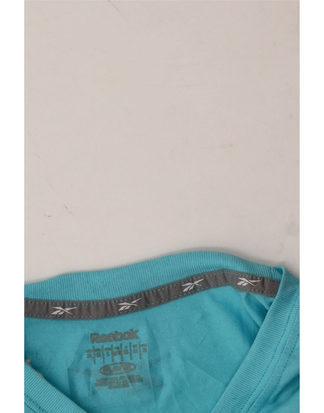 REEBOK Mens T-Shirt Top Medium Blue Polyester Vintage Reebok and Second-Hand Reebok from Messina Hembry 