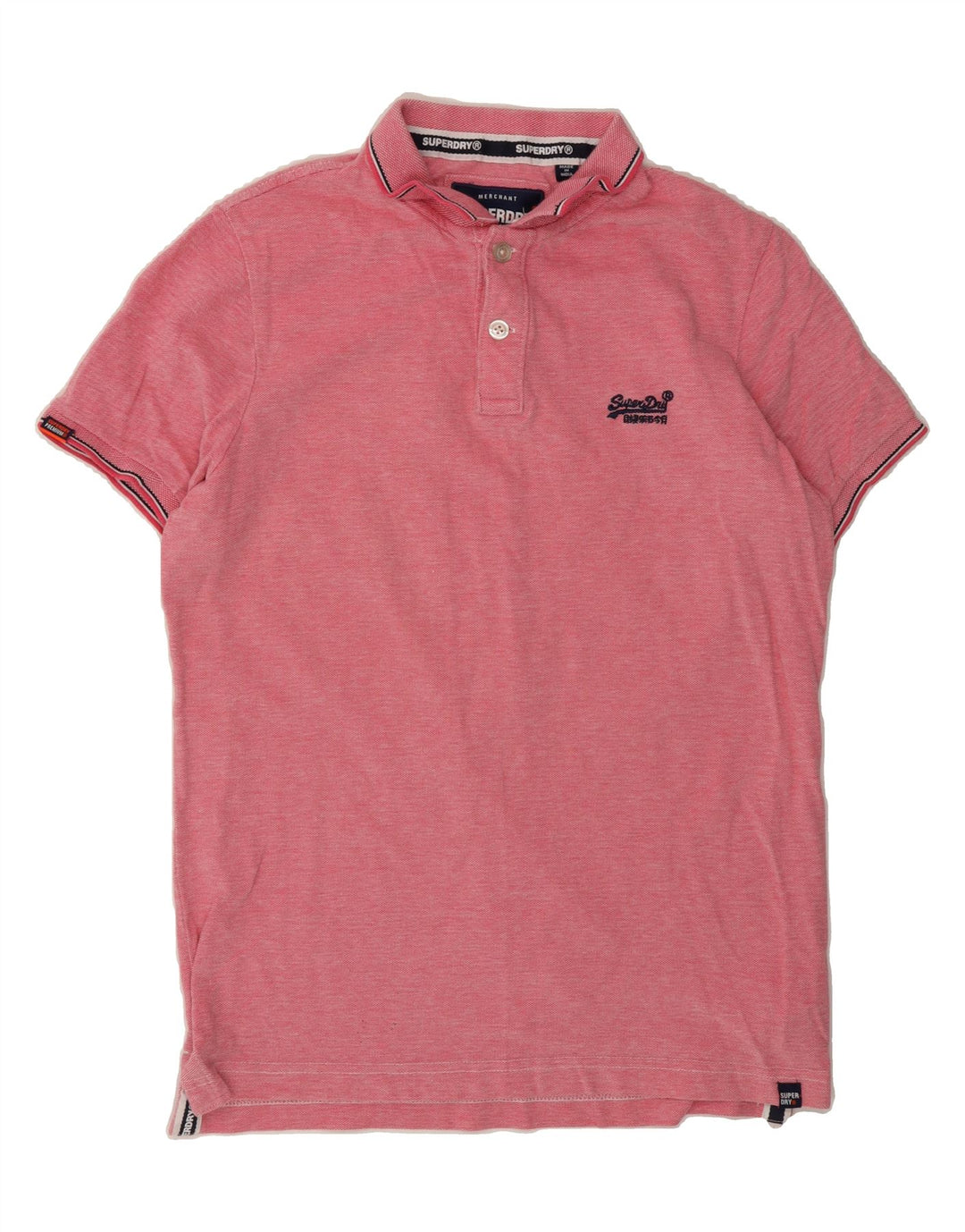 SUPERDRY Mens Polo Shirt Large Pink Cotton Vintage Superdry and Second-Hand Superdry from Messina Hembry 