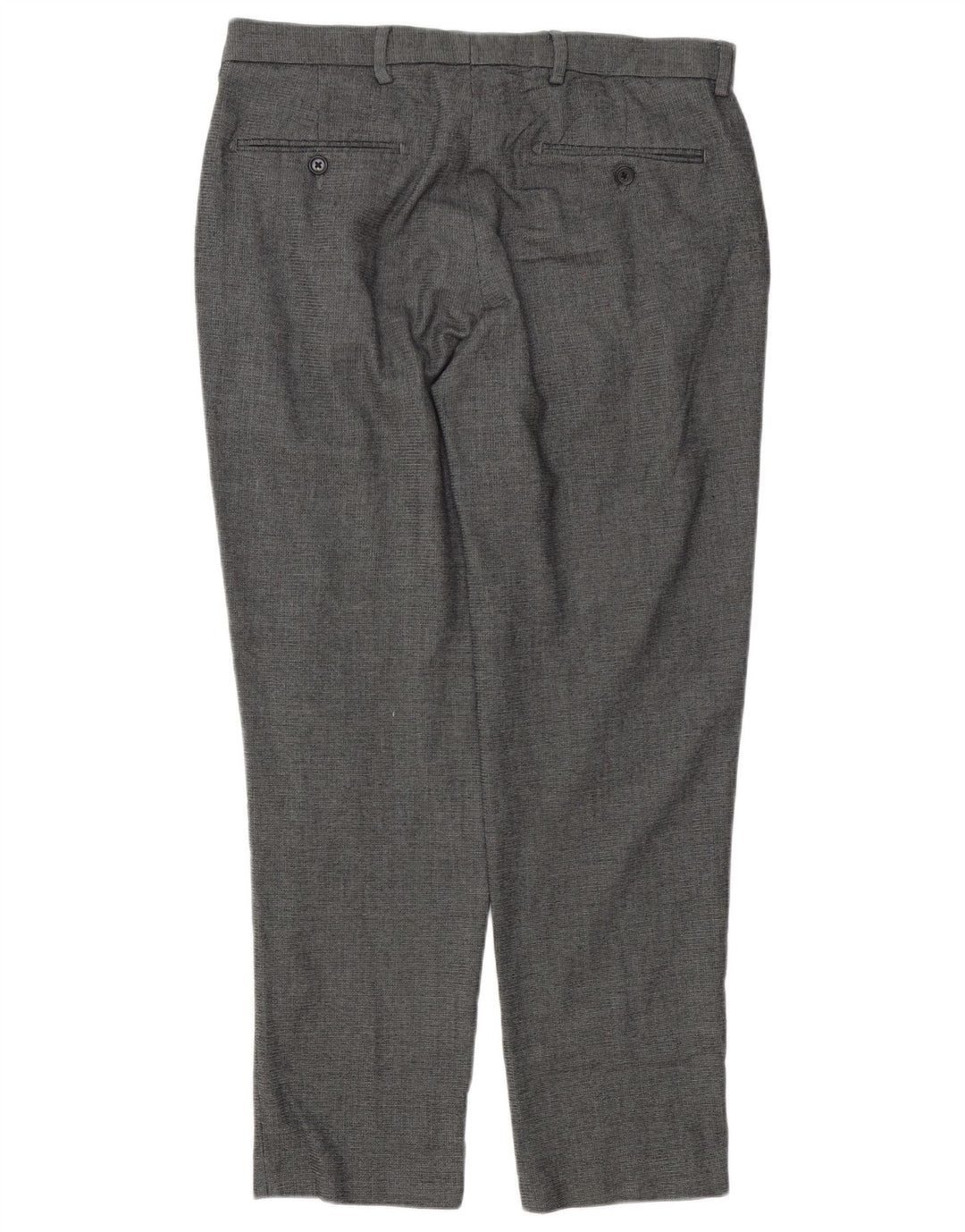 Marks & Spencer herre skræddersyet pasform jakkesætbukser W34 L28 grå polyester