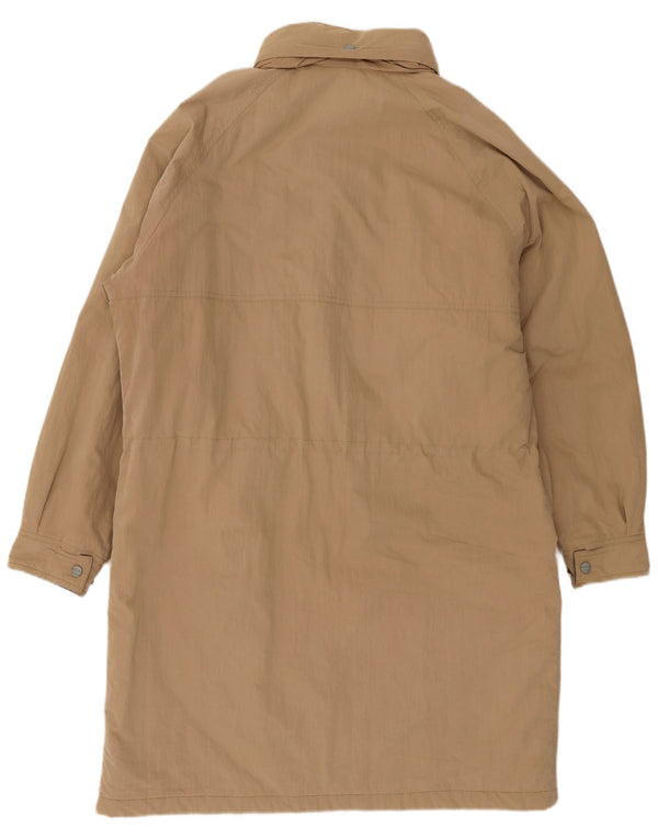 L.L.Bean Herre Hætte Loose Fit Overfrakke UK 38 Medium Beige Bomuld