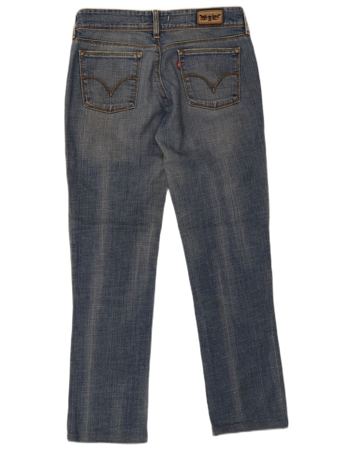 Levi's Dame 570 Straight Jeans W32 L31 Blå Bomuld