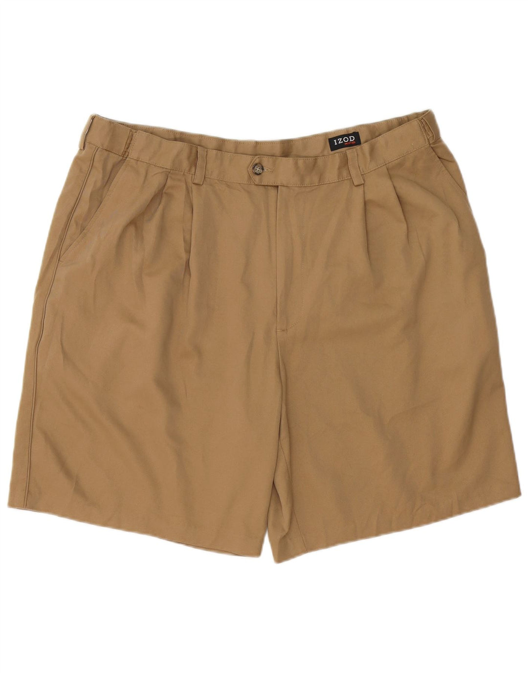 IZOD Herre Pegged Chino Shorts W40 XL Beige Polyester
