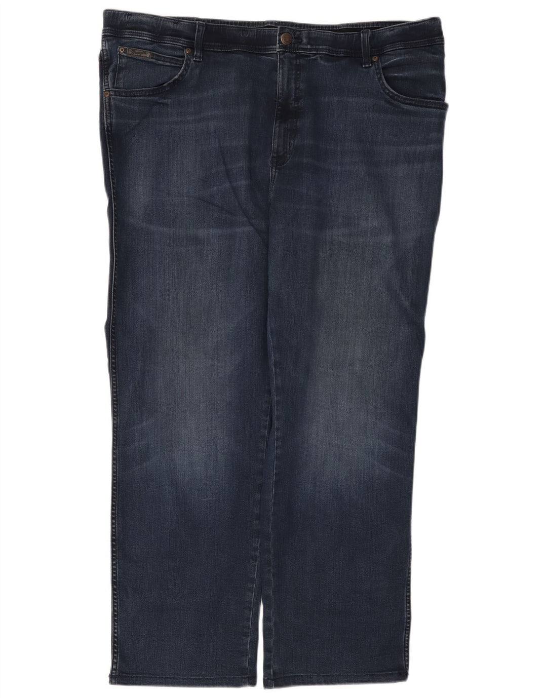 Wrangler Herre Texas Straight Jeans W44 L32 Blå Bomuld