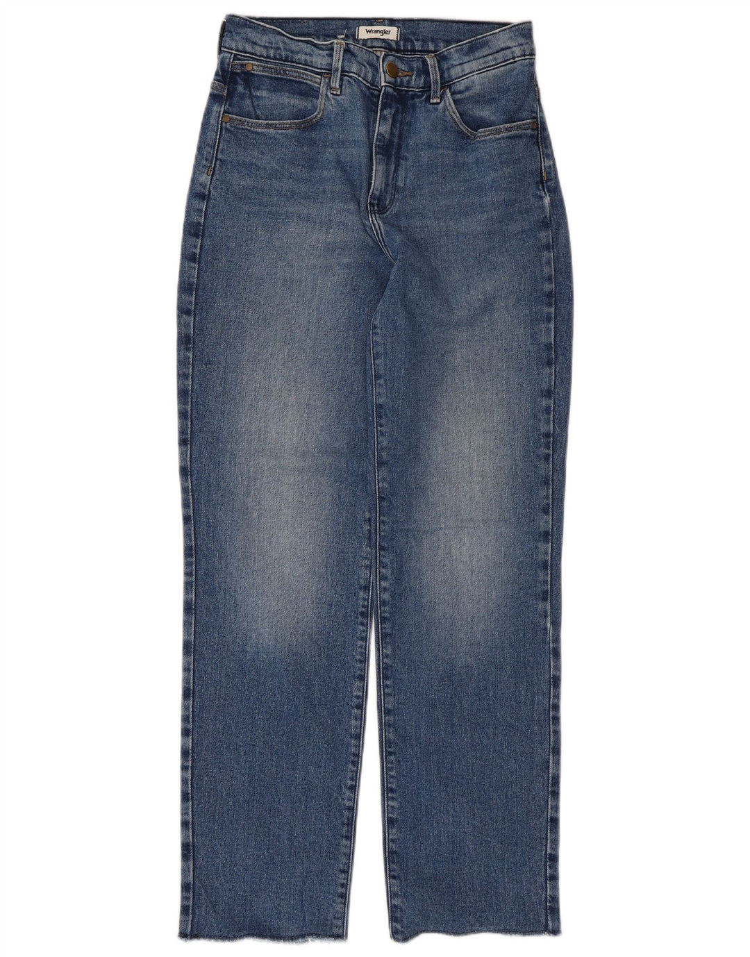 Wrangler lige jeans til kvinder W26 L28 blå bomuld