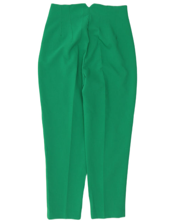 Zara Kvinder Højtaljet tilspidsede Casual Bukser Medium W28 L27 Grøn