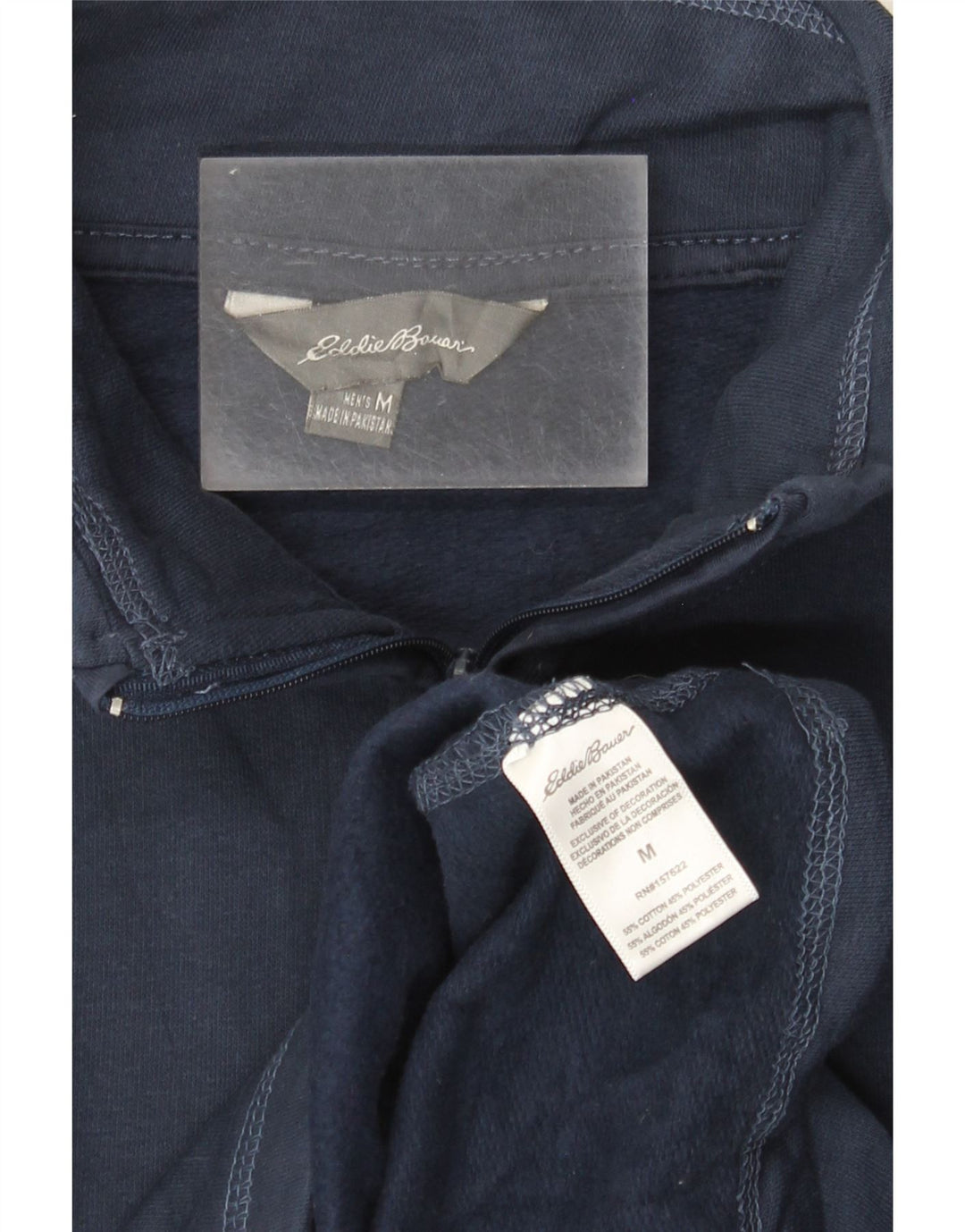 EDDIE BAUER Sweatshirt med lynlås til mænd Medium marineblå bomuld