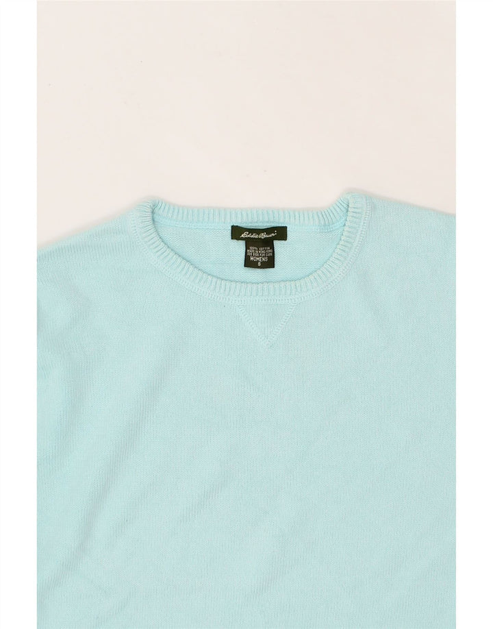 EDDIE BAUER Womens Crew Neck Jumper Sweater UK 10 Small Turquoise Vintage Eddie Bauer and Second-Hand Eddie Bauer from Messina Hembry 