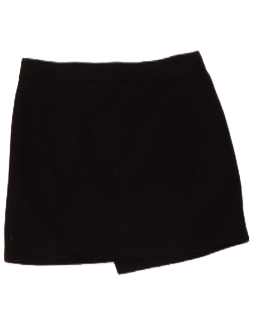 Zara Womens Asymmetrisk Wrap Nederdel Small W27 Black