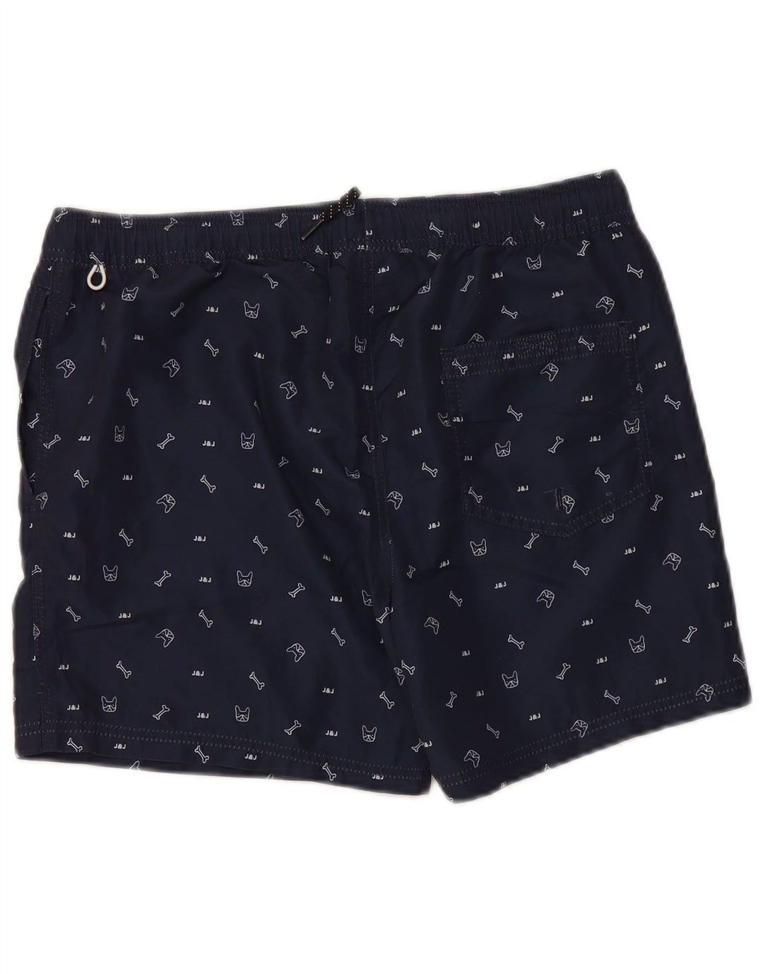 JACK & JONES Grafiske svømmeshorts til mænd Medium marineblå polyester