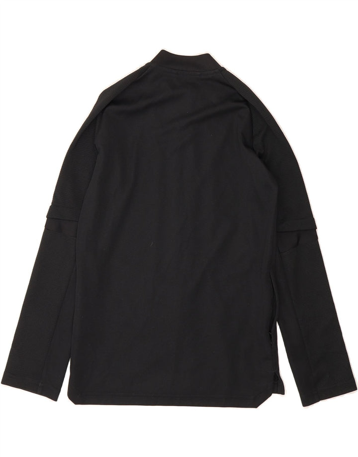ADIDAS Boys Aeroready Tracksuit Top Jacket 9-10 Years Black Polyester Vintage Adidas and Second-Hand Adidas from Messina Hembry 