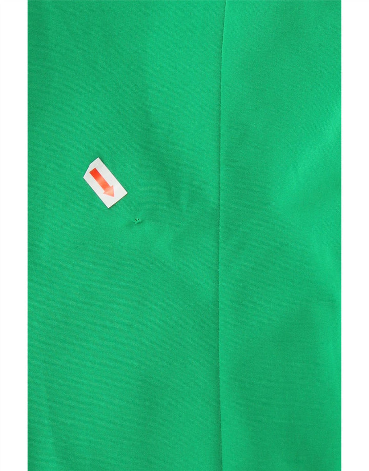 CALVIN KLEIN Womens Hooded Overcoat UK 14 Medium Green Polyester Vintage Calvin Klein and Second-Hand Calvin Klein from Messina Hembry 