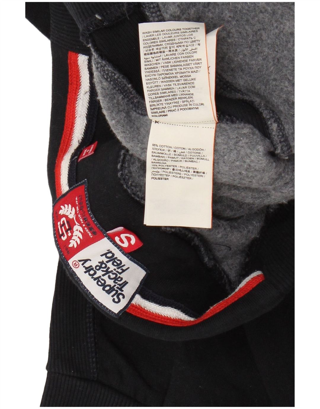 SUPERDRY Grafisk træningsdragt til kvinder Joggers UK 10 Small Navy Blue