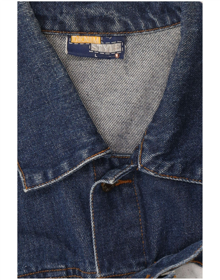 DENIM STYLE Herre denimjakke UK 40 Large Blue Cotton
