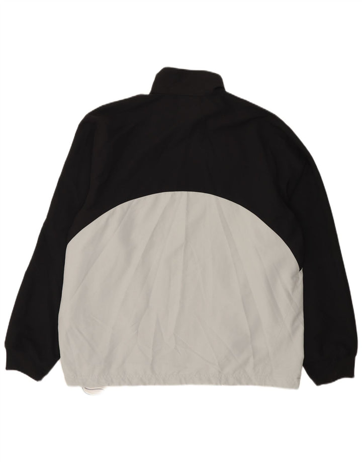 Adidas Regnjakke til mænd UK 44/46 Large White Colourblock Polyester