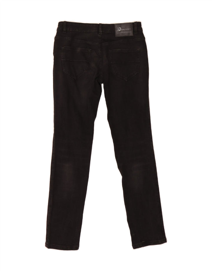 DACK'S Womens Slim Jeans IT 46 Large W32 L30 Black Cotton Vintage Dack's and Second-Hand Dack's from Messina Hembry 