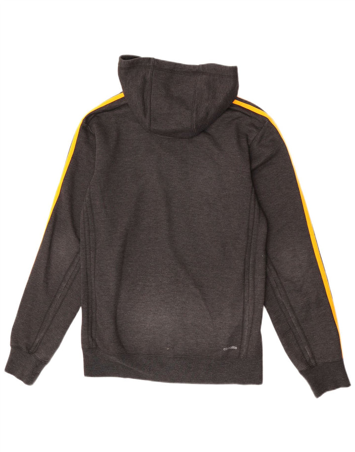 Adidas Herre Climalite Hættetrøje Sweater med lynlås, lille grå polyester