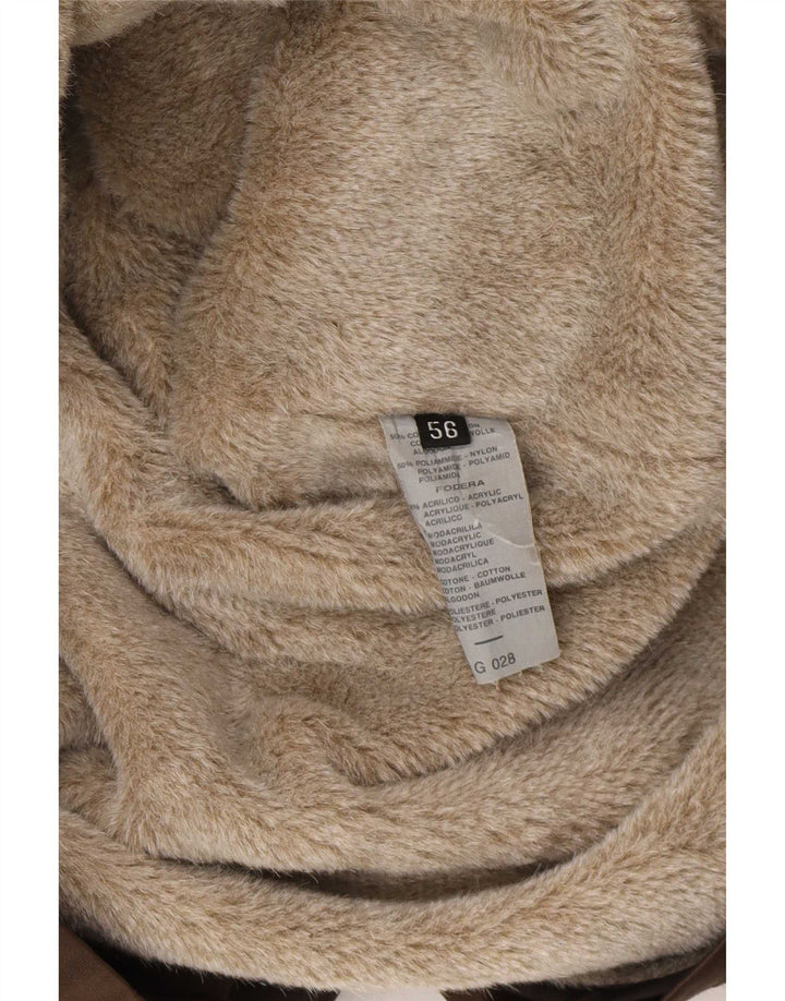 Corneliani Herre Sherpa Utility Jacket IT 56 3XL Brun Bomuld