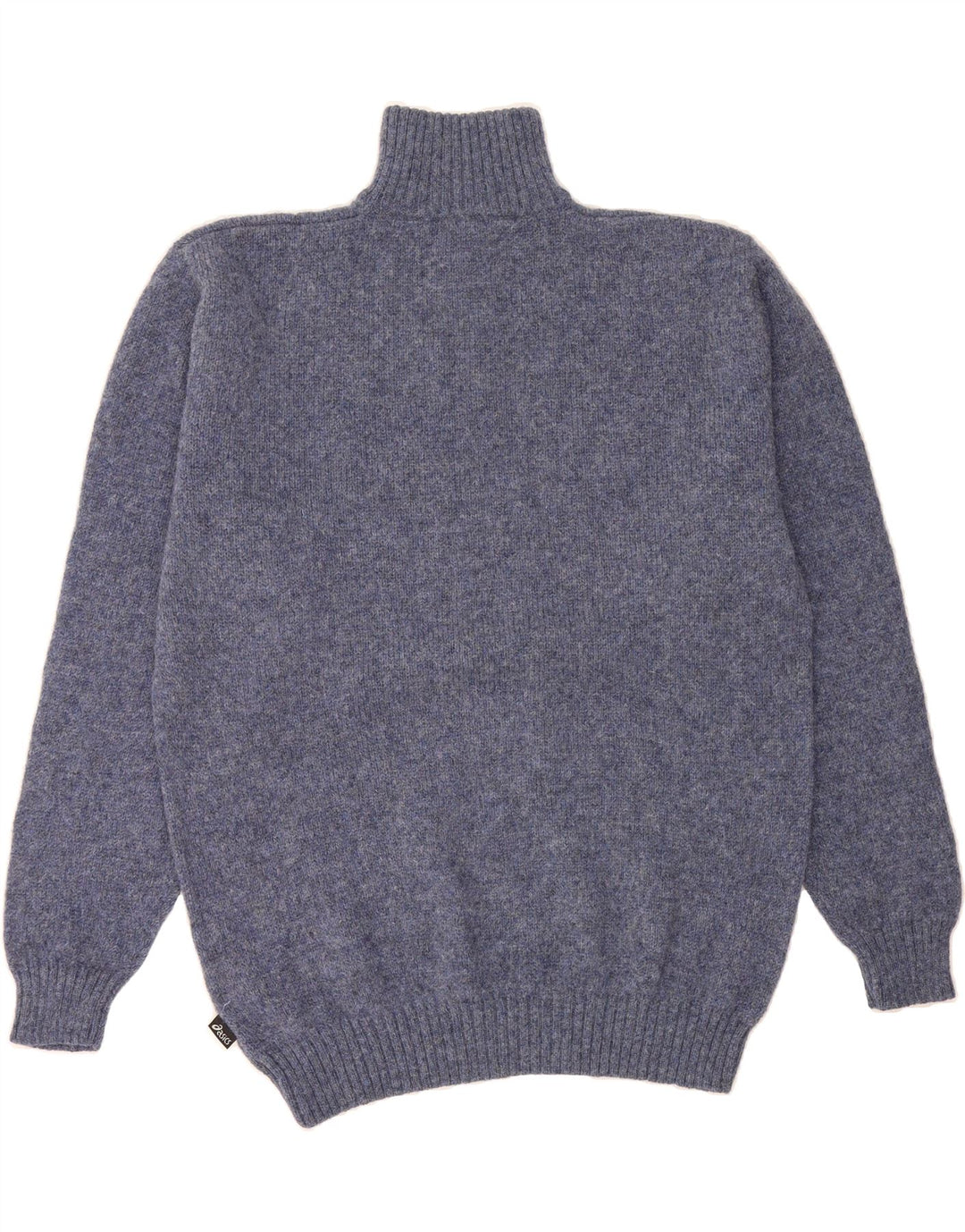 ASICS Womens Zip Neck Jumper Sweater UK 18 XL Navy Blue Wool Vintage Asics and Second-Hand Asics from Messina Hembry 