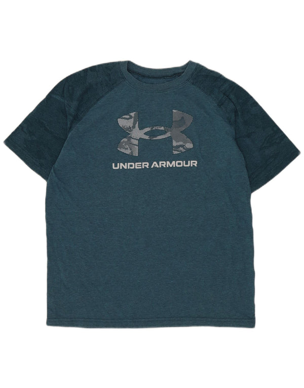 Under Armour Boys Grafisk T-Shirt Top 11-12 År Stor Blå