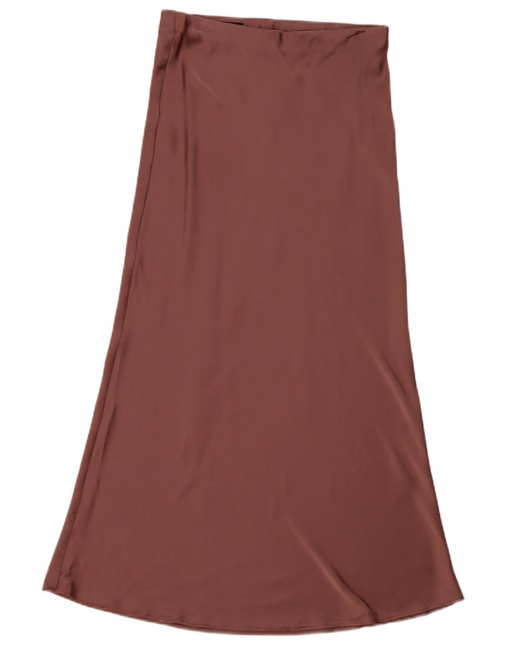 ZARA Maxi-nederdel til kvinder XS W24 Burgundy polyester