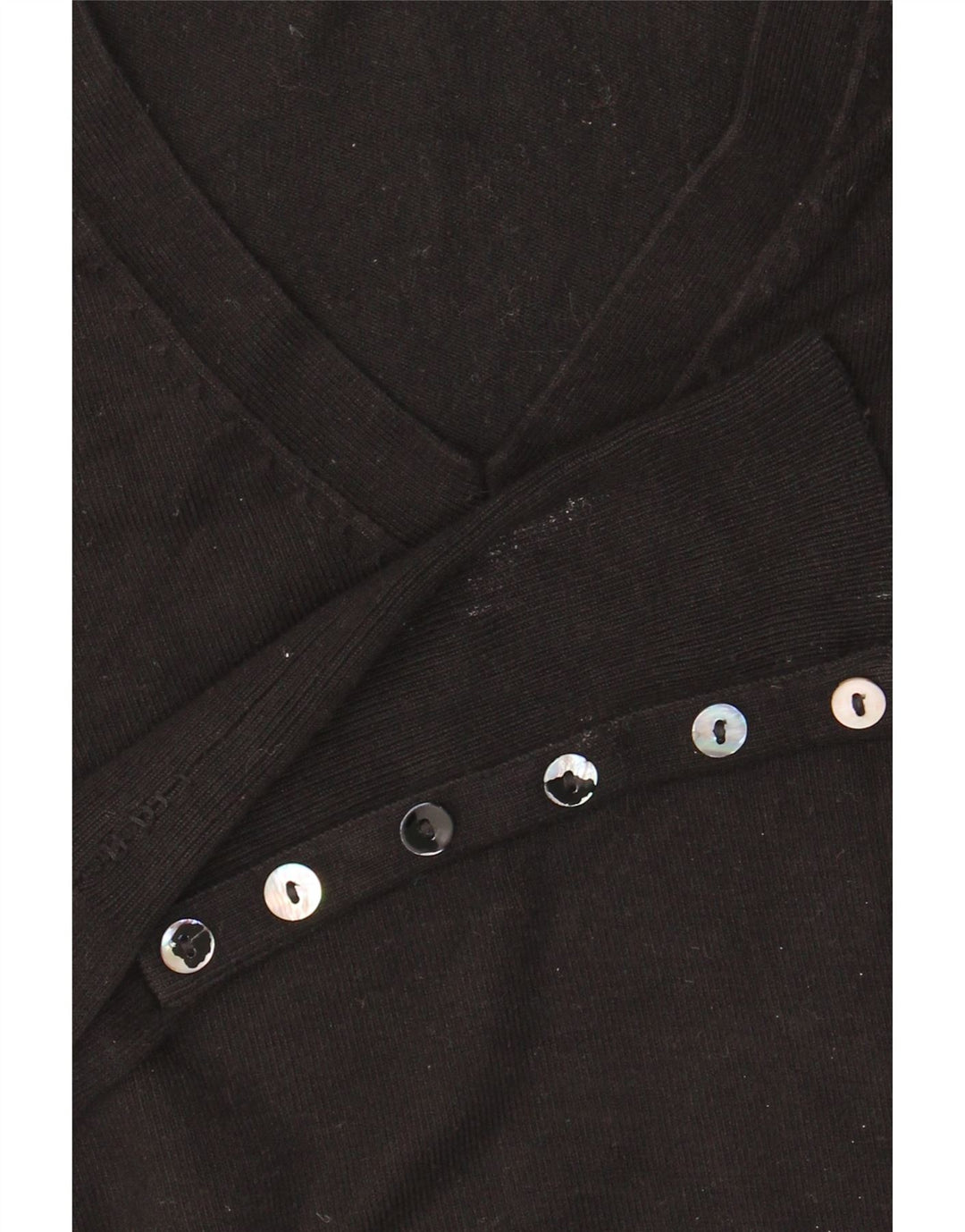 Zara Dame V-hals sweater UK 10 Small Black