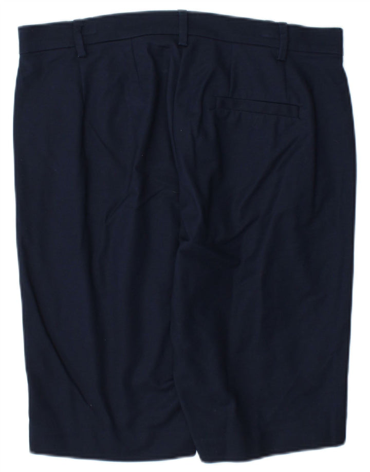 Marks & Spencer Chino Shorts til kvinder UK 12 Medium W30 Marineblå Bomuld