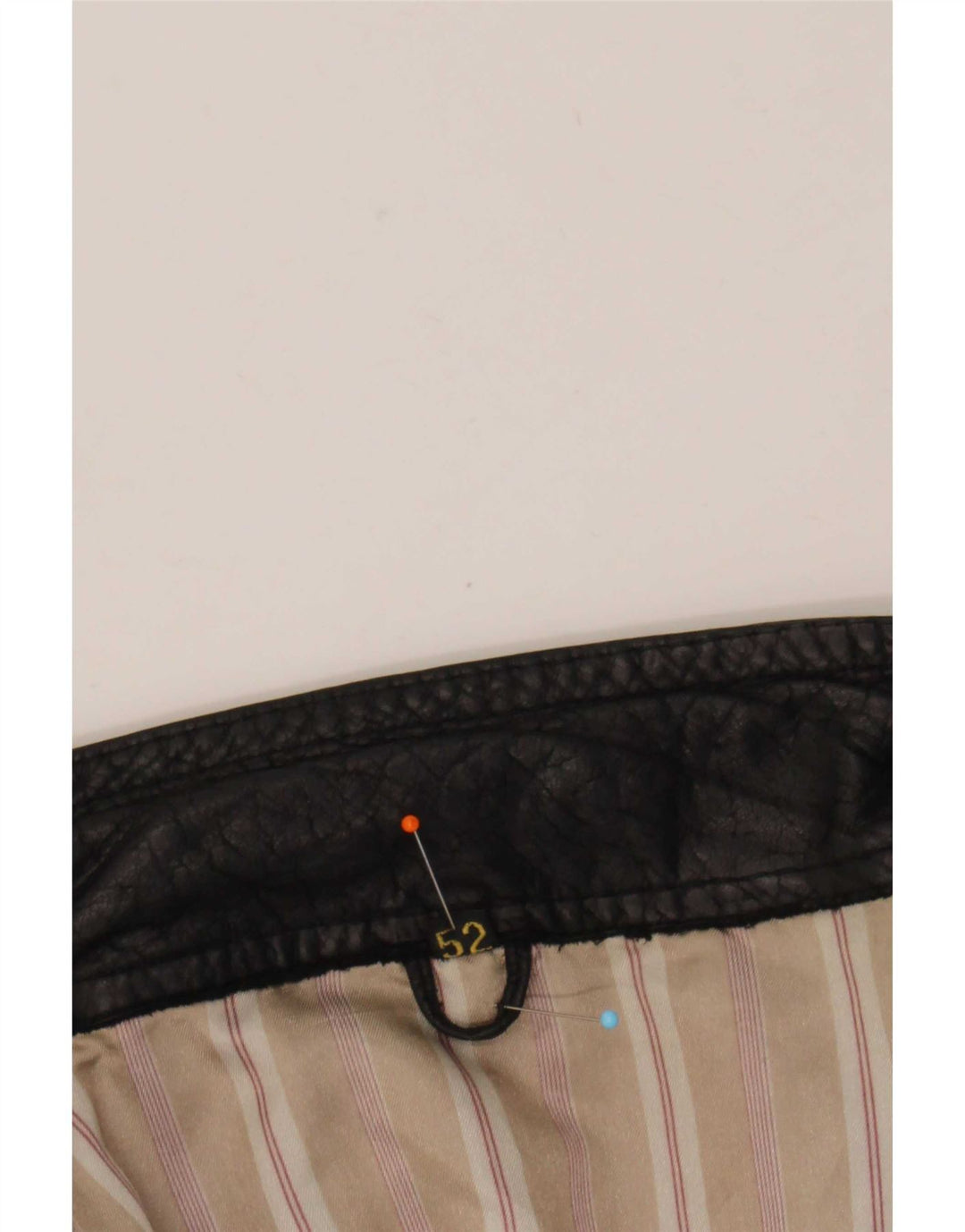 Vintage herre læderjakke IT 52 XL Sort