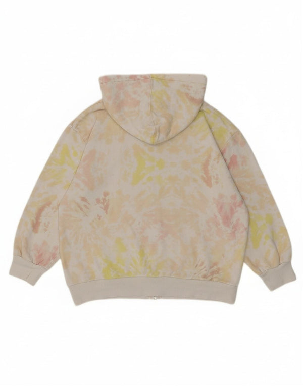Levi's Girls Loose Fit Hættetrøje med lynlås 11-12 år Gul Tie Dye Bomuld