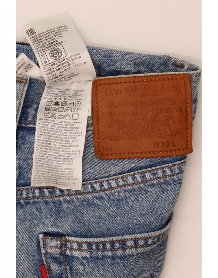Levi's denimshorts til mænd W30 mellemblå bomuld