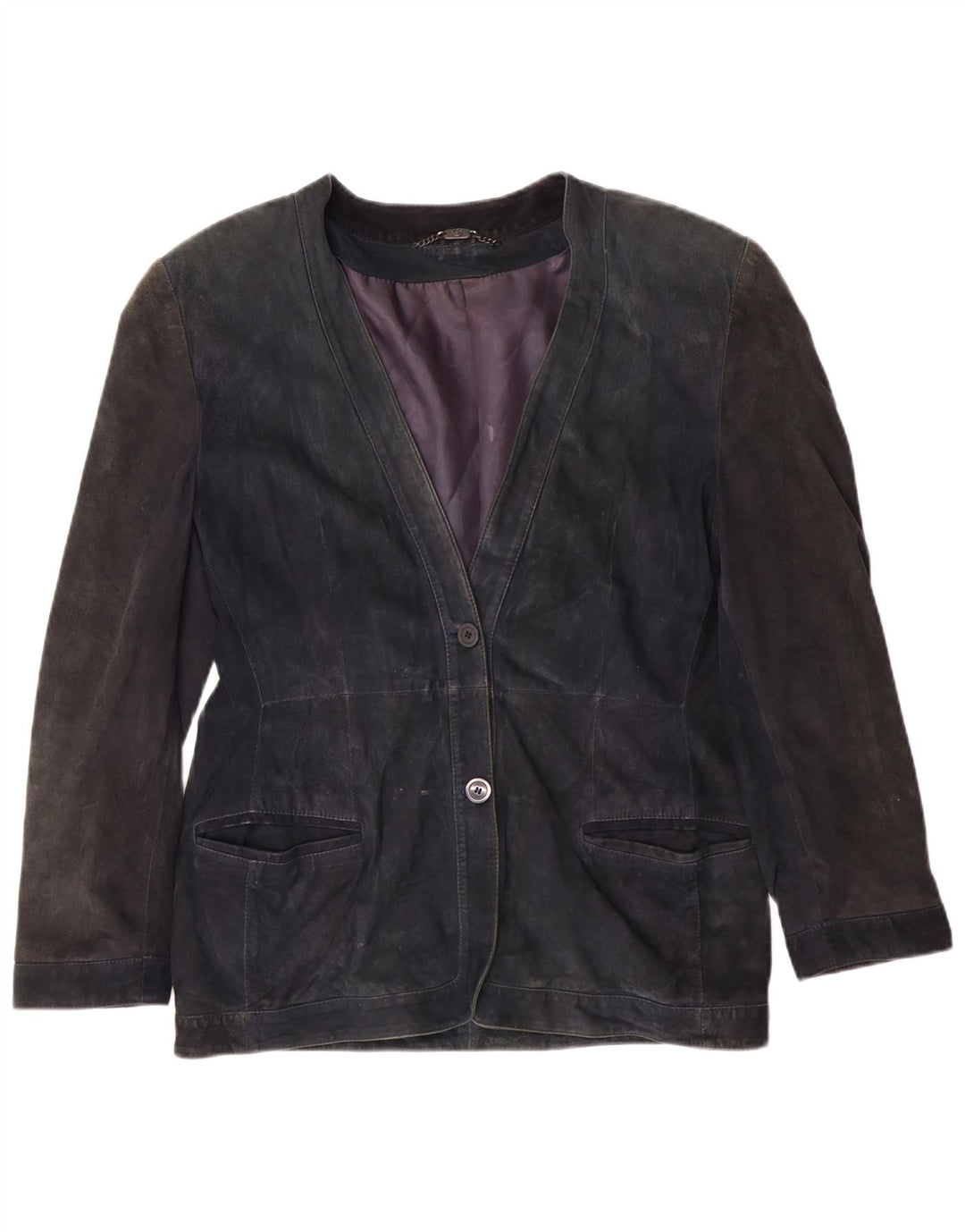 Nazareno Gabrielli Dame Ruskindsjakke IT 44 Medium Navy Blue