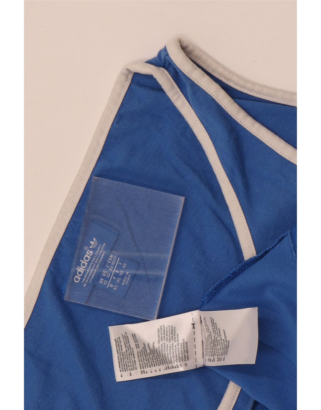 Adidas Herre grafisk vest Top XS Blå bomuld