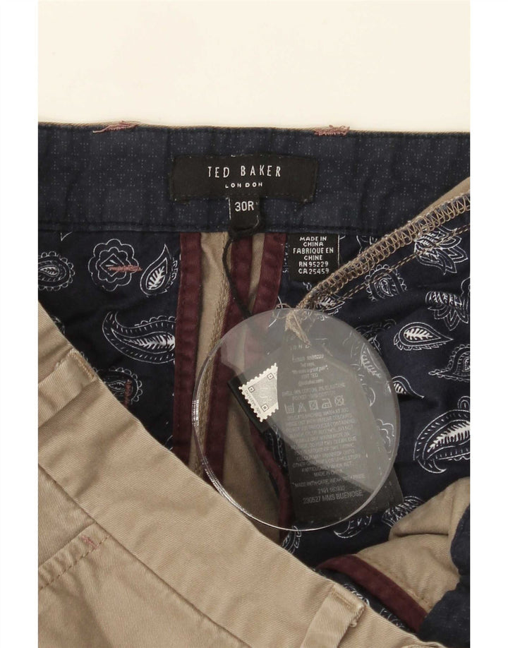 Ted Baker Chino Shorts til mænd W30 Medium Khaki Bomuld