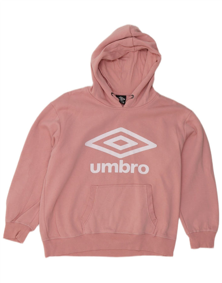 Umbro Herre Grafisk Hættetrøje Jumper Medium Pink Bomuld