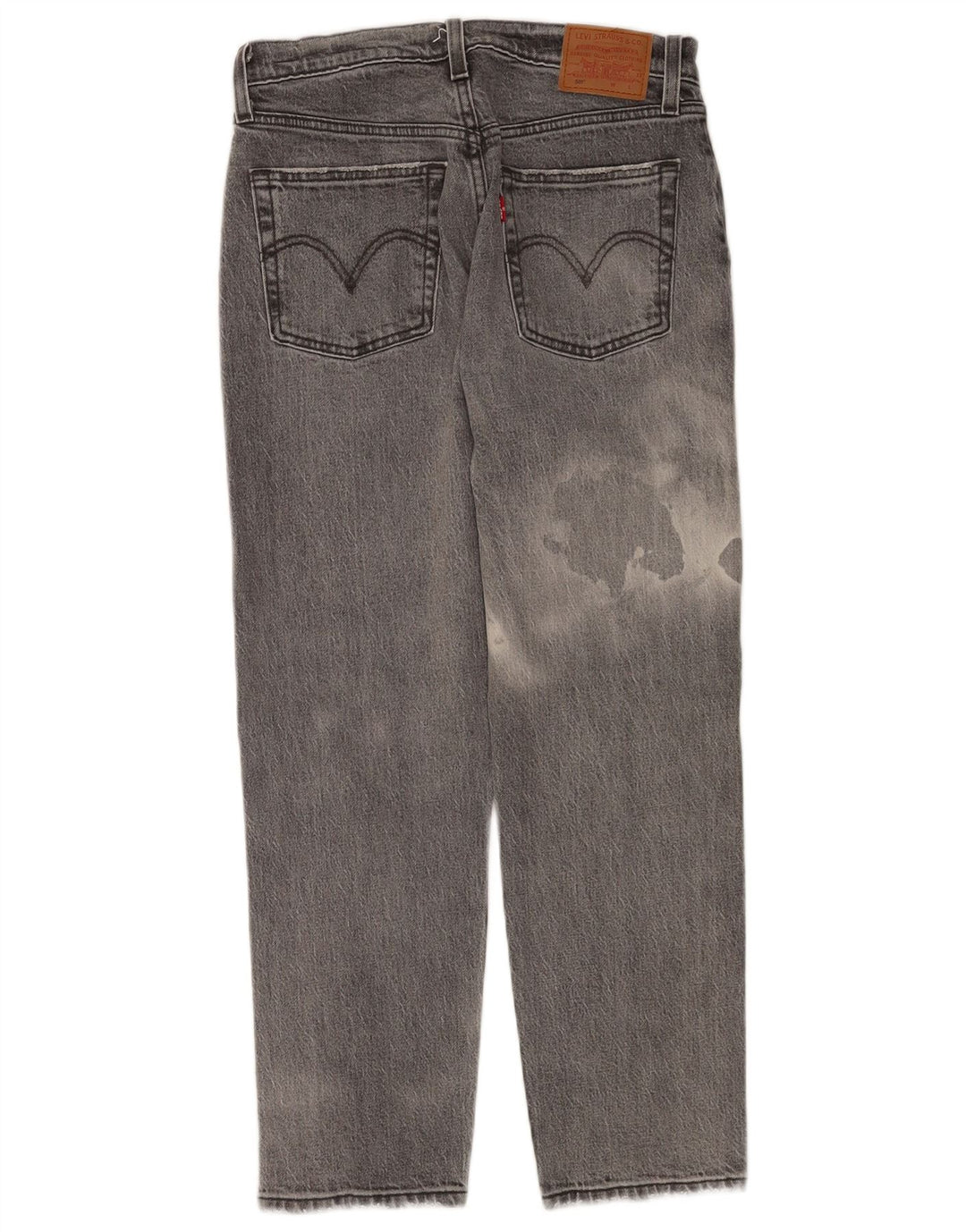Levi's Dame 501 Straight Jeans W27 L26 Grå Bomuld