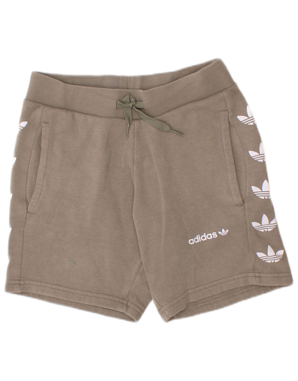 Adidas drenge grafiske sportsshorts 6-7 år Khaki Bomuld