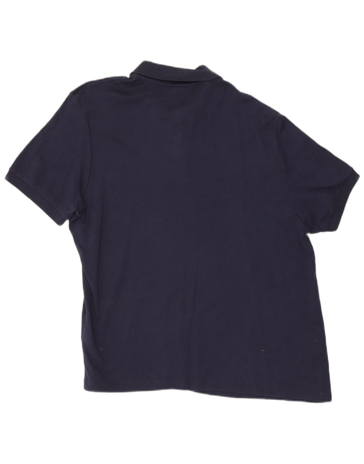 Lacoste herre polo skjorte str. 7 2XL marineblå bomuld