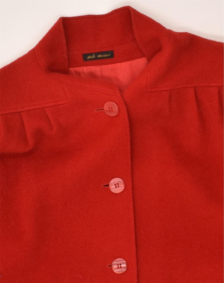 VINTAGE Womens Overcoat EU 44 Large Red Wool | Vintage Vintage | Thrift | Second-Hand Vintage | Used Clothing | Messina Hembry 