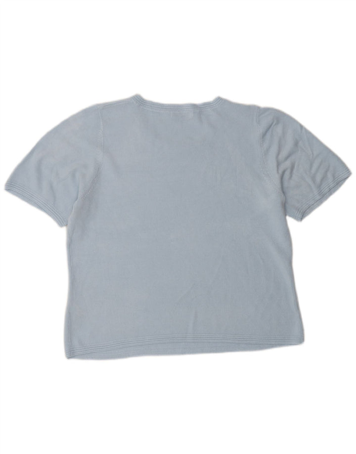 Marks & Spencer Damebluse Top UK 16 Stor Blå Akryl
