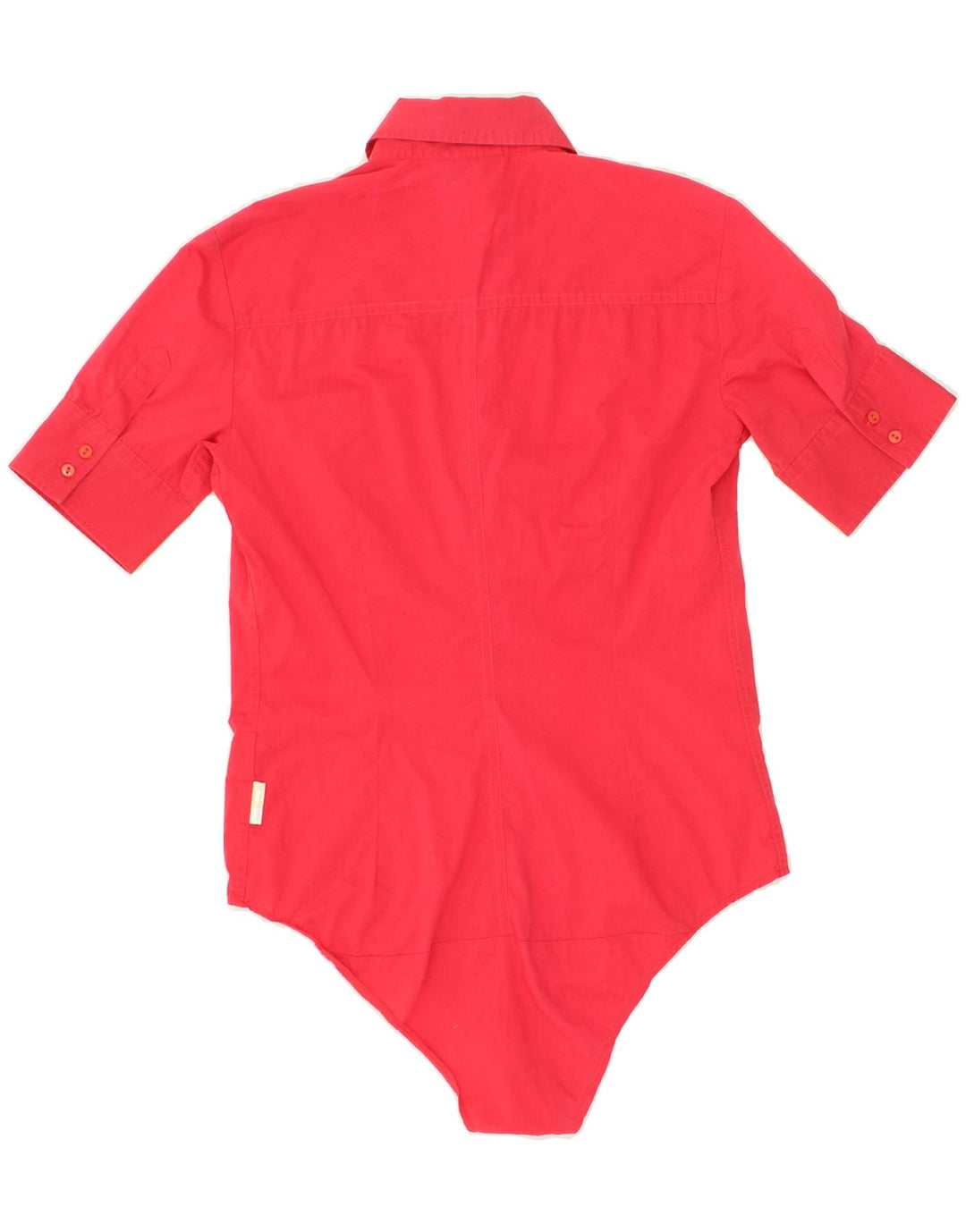 TRUSSARDI Womens Bodysuit UK 10 Small Pink Cotton Vintage Trussardi and Second-Hand Trussardi from Messina Hembry 
