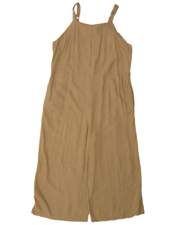 MOSSIMO Dame Ærmeløs Jumpsuit UK 16 Large Beige