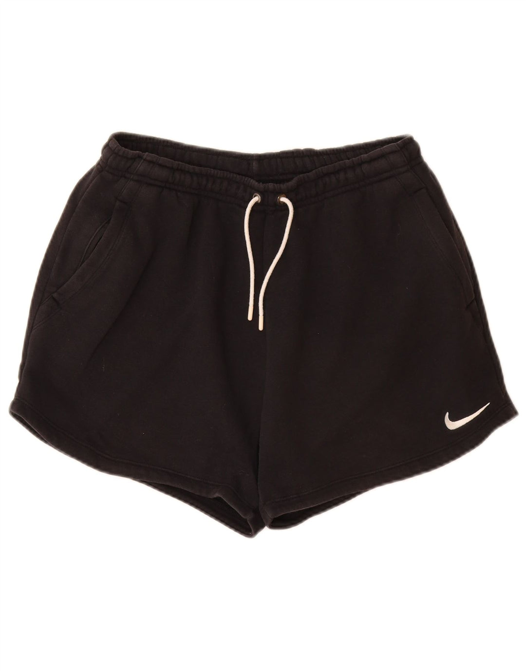 NIKE sportsshorts til kvinder med løs pasform UK 12 Medium sort bomuld