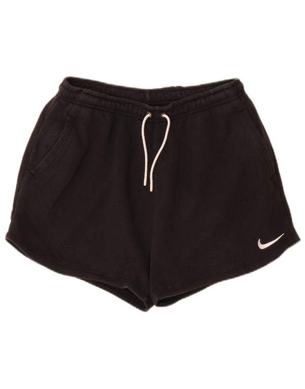 NIKE sportsshorts til kvinder med løs pasform UK 12 Medium sort bomuld