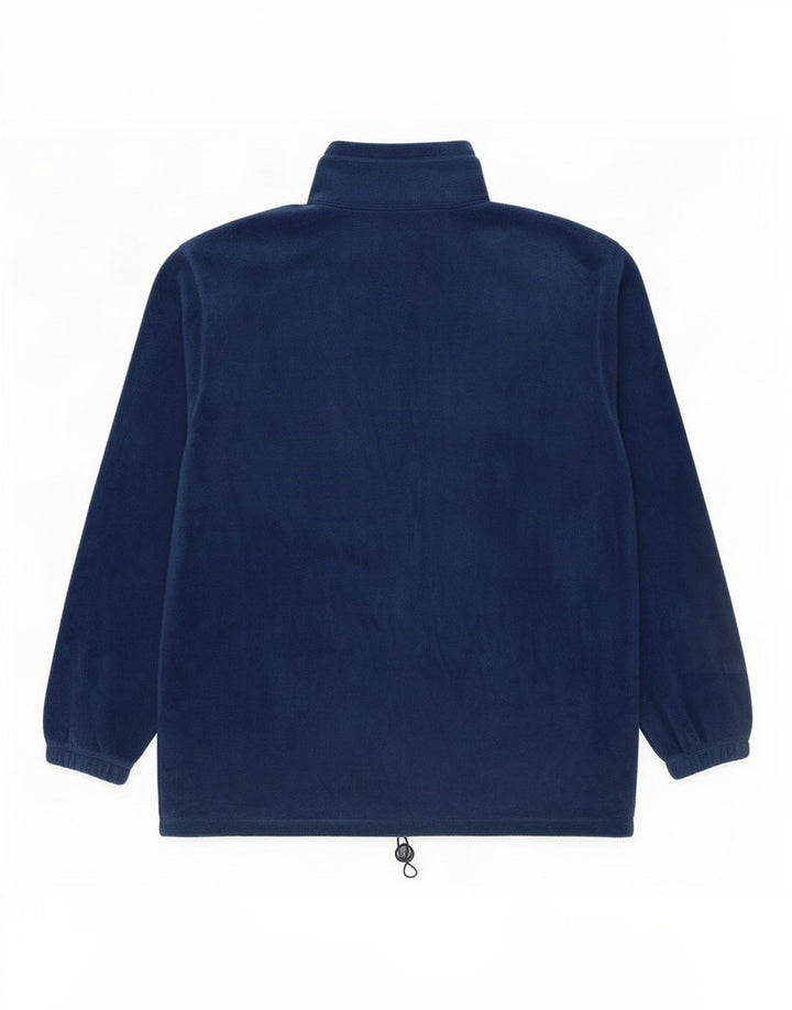 Asics Fleece Jumper til mænd med lynlås XL Marineblå polyester