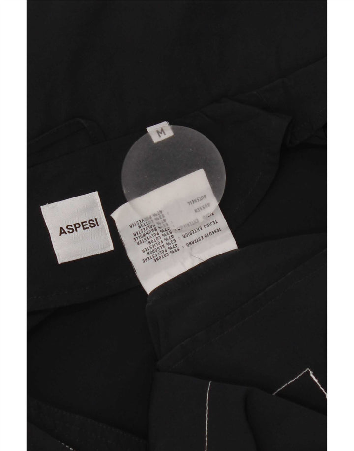 Aspesi Womens Utility Jacket UK 14 Medium Navy Blue Cotton