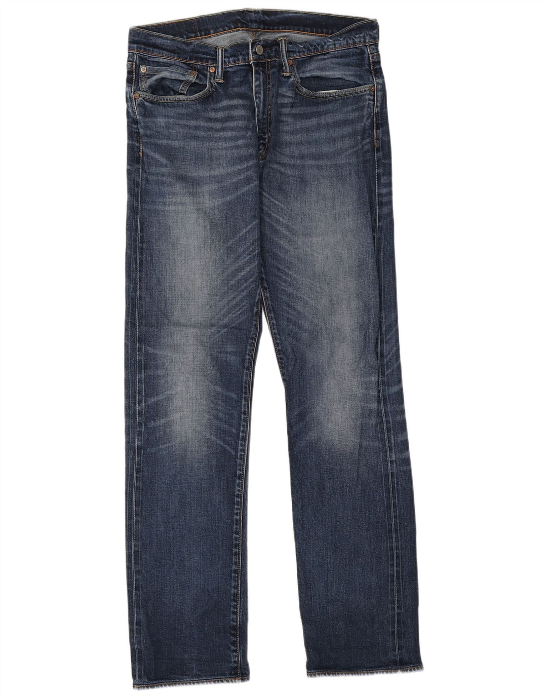 Levi's Herre 514 Straight Jeans W34 L34 Blå Bomuld