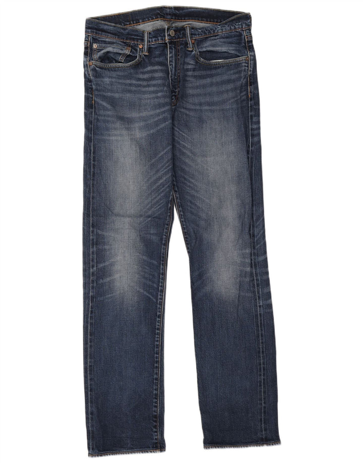 Levi's Herre 514 Straight Jeans W34 L34 Blå Bomuld